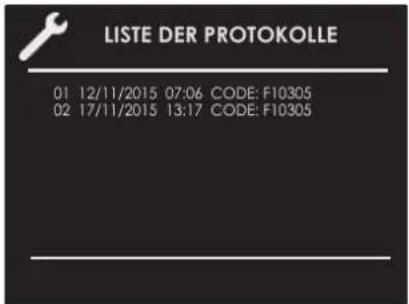 Fulgor Milano FCLMO 7510 TEM BK - Ereignisprotokoll - 1