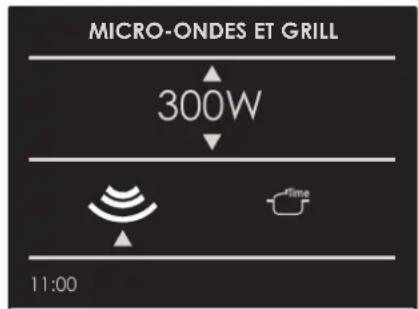 MICRO-ONDES ET GRILL 300W 11:00