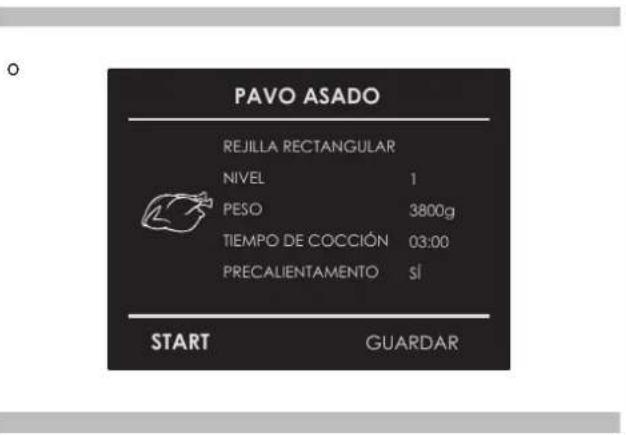 Fulgor Milano FCLMO 7510 TEM BK - Seleccionar una receta ya configurada: - 1