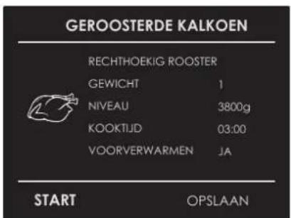 Fulgor Milano FCLMO 7510 TEM BK - Selecteer een reeds ingesteld recept: - 1