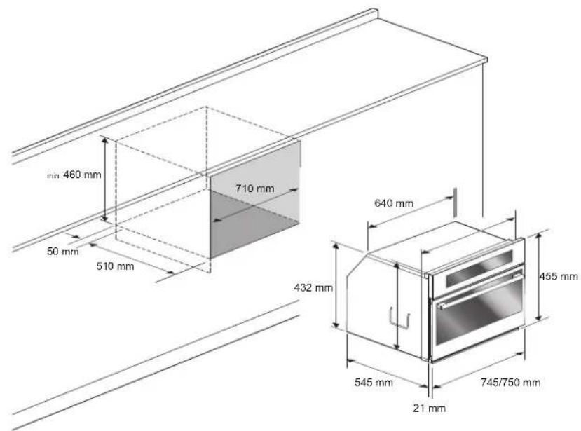 Fulgor Milano FUTGMO 4505 MT GBK - Gehäuse des Mikrowellenherdes - 4