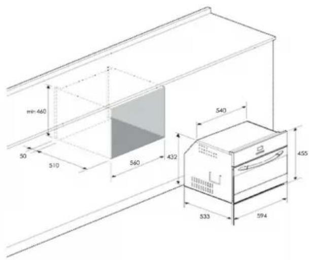 Fulgor Milano FUTGMO 4505 MT IX - Empotrado del horno - 2