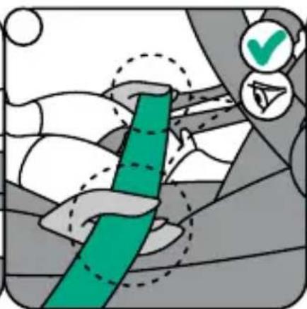 BESAFE Go Beyond Lite - Installing the seat with the vehicle belt - 5