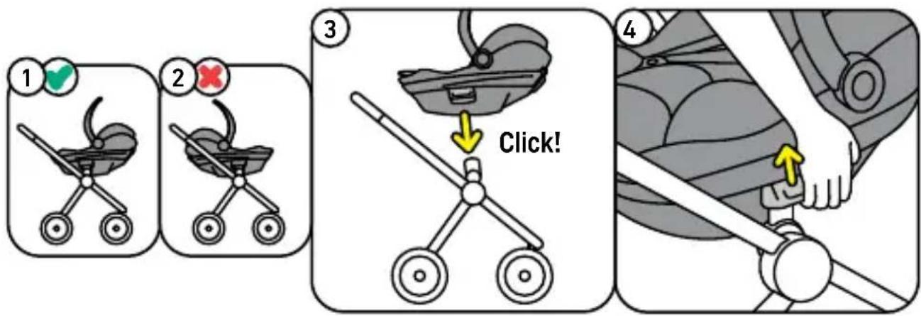 BESAFE Go Beyond Lite - Odstranitev z vozička - 1