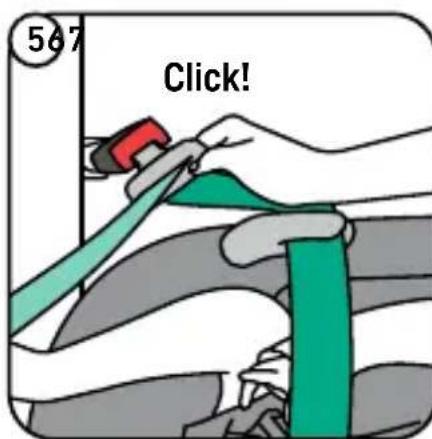BESAFE Go Beyond Lite - 車両ベルトを使用したシートの取り付け - 3