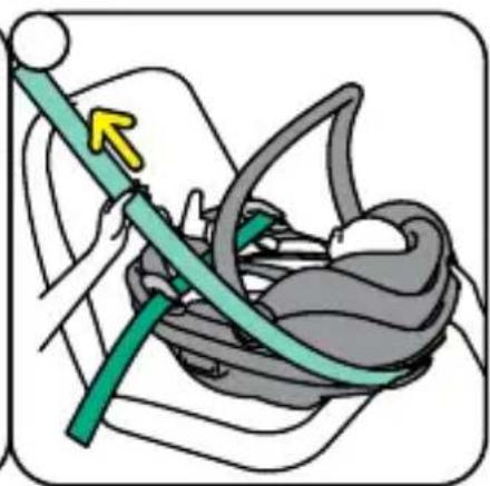 BESAFE Go Beyond Lite - Installing the seat with the vehicle belt - 9