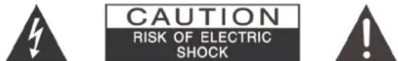 CAUTION RISK OF ELECTRIC SHOCK