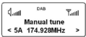 DUAL DAB 21 - Manuelle Senderwahl / Tuning bei DAB - 1