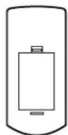 DUAL DAB 600 - Insertion des piles de la télécommande - 1