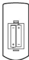 DUAL DAB 600 - Insertion des piles de la télécommande - 3