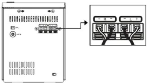 DUAL DAB 502 BT - Branchement des haut-parleurs - 1