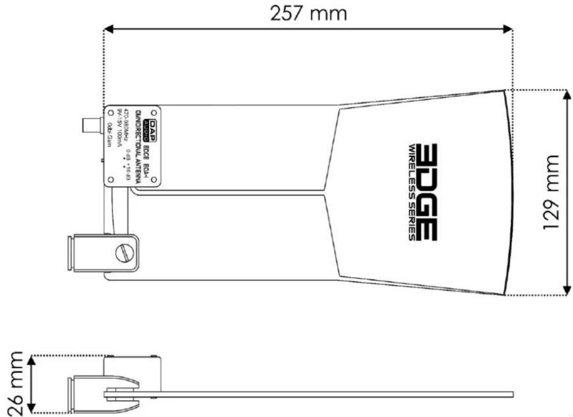 DAP-Audio EDGE EOA-1 - Dimensions - 1
