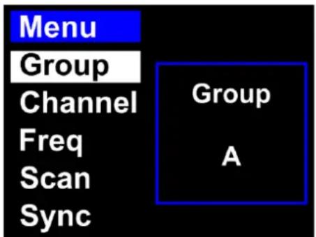 DAP-Audio EDGE EBS-2 - Options du menu principal - 3
