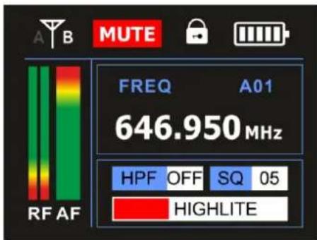 DAP-Audio EDGE EBS-2 - Options du menu principal - 2