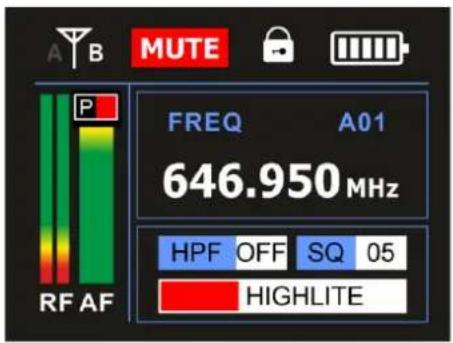 DAP-Audio EDGE EBS-1 - Options du menu principal - 1