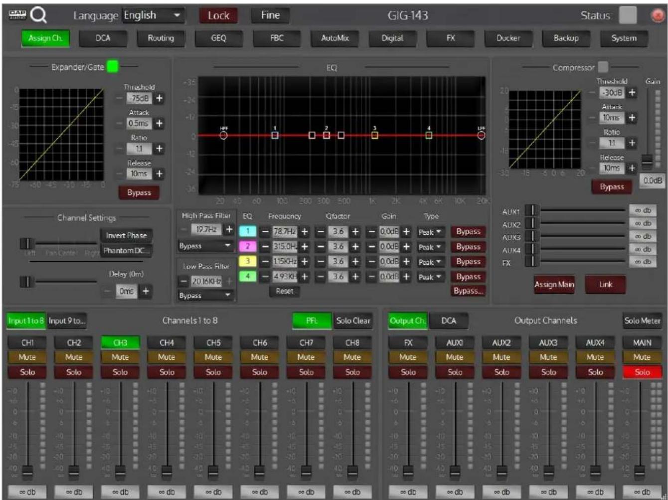 DAP-Audio GIG-143TAB - Logiciel du GIG-143TAB - 1