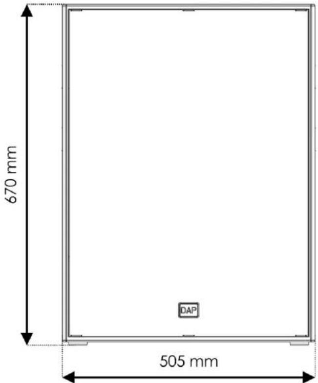 DAP-Audio NRG-18S - Dimensions - 1
