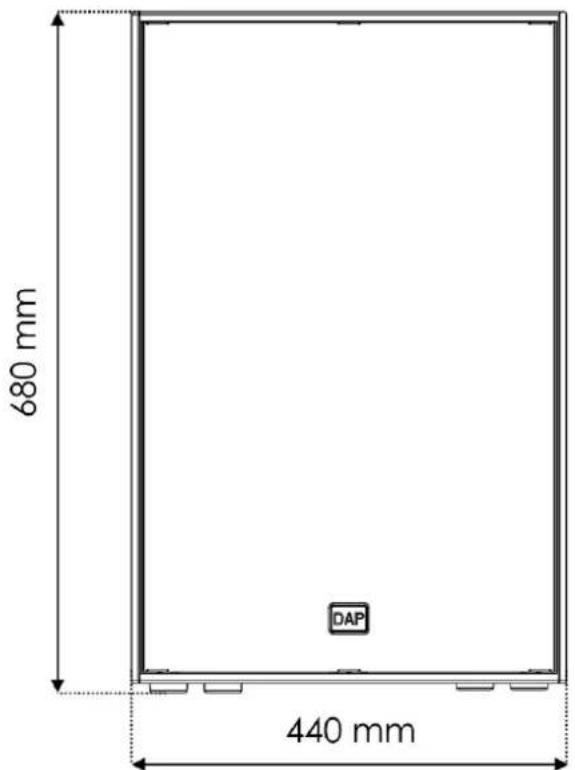 DAP-Audio NRG-15 - Dimensions - 1