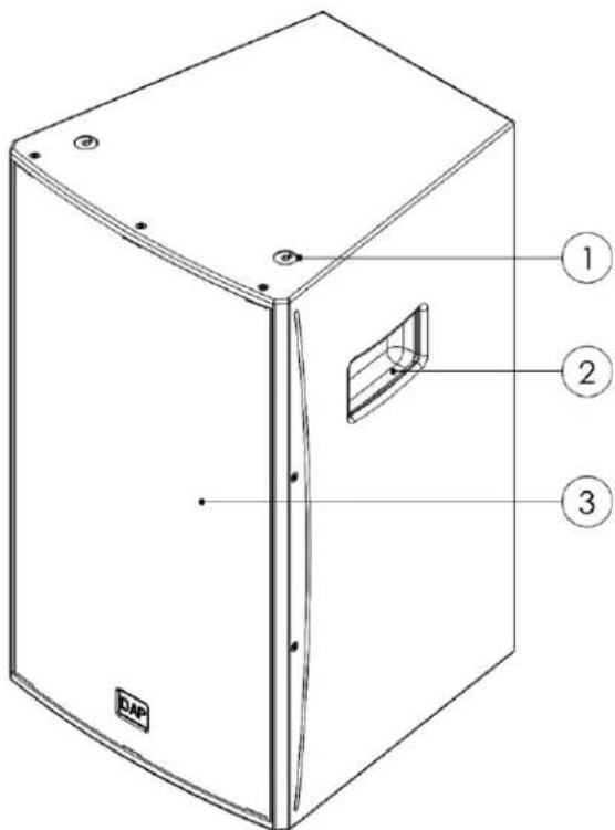 DAP-Audio NRG-12A - Vue de face - 1