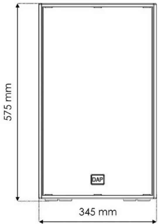 DAP-Audio NRG-12A - Dimensions - 1