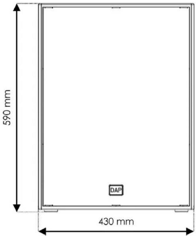 DAP-Audio NRG-15SA - Dimensions - 1