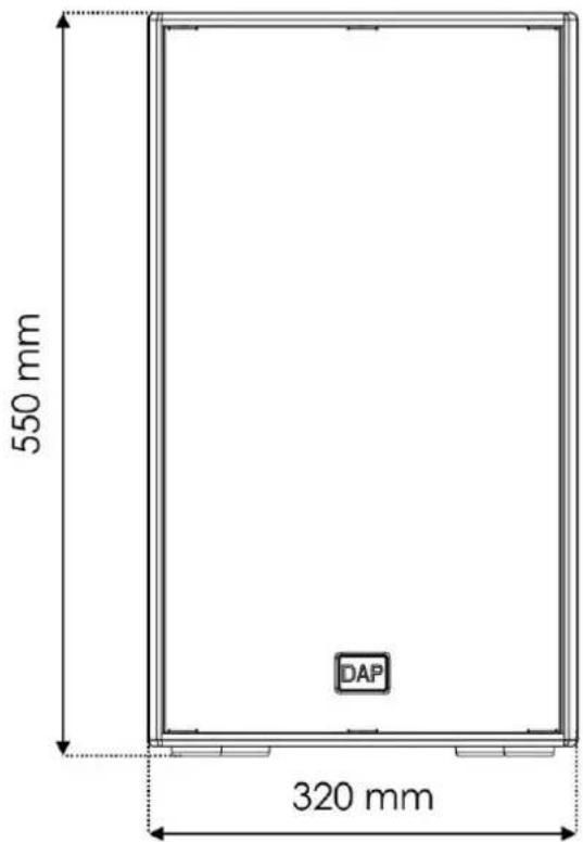 DAP-Audio NRG-10A - Dimensions - 1