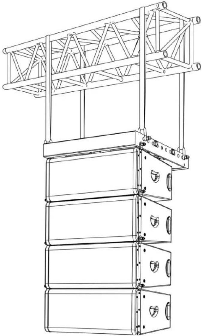 DAP-Audio Odin FB-01 - Exemple de montage de la structure - 1