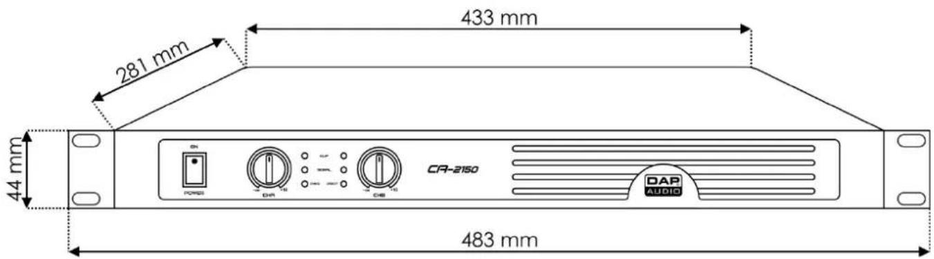 DAP-Audio CA-2150 - Dimensions - 1