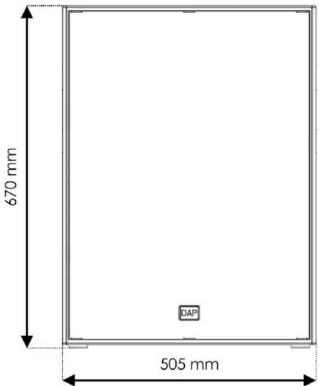 DAP-Audio NRG-18SA - Dimensions - 1
