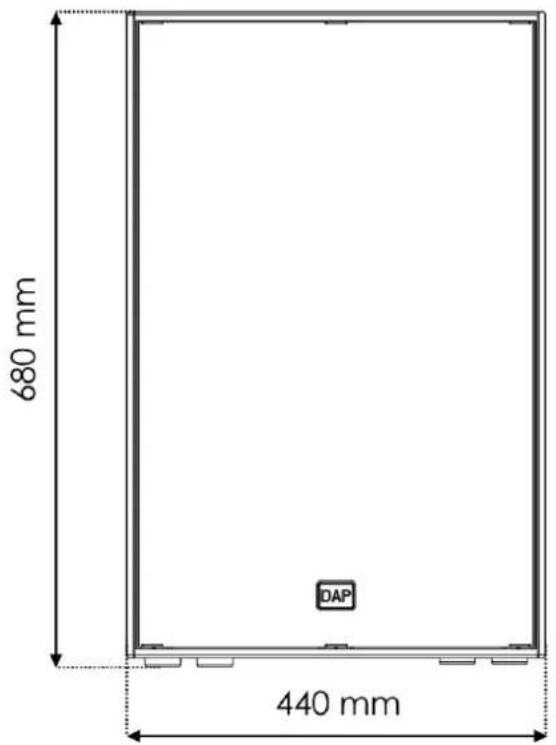 DAP-Audio NRG-15A - Dimensions - 1