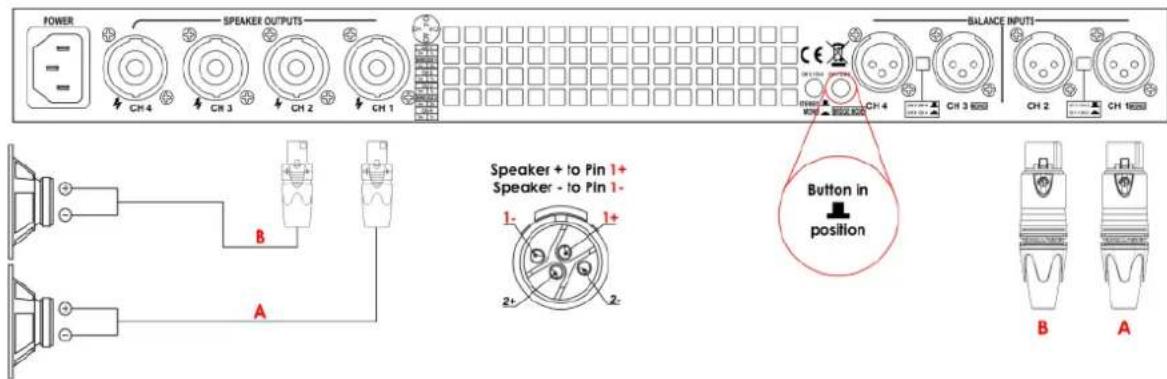 DAP-Audio Qi-4600 - Modes de branchement - 1