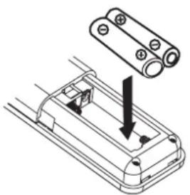 DUAL Vertical 117 - Inserimento delle batterie nel telecomando - 1