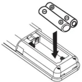 DUAL Vertical 117 - Wie Sie die Batterien der Fernbedienung einlegen - 1