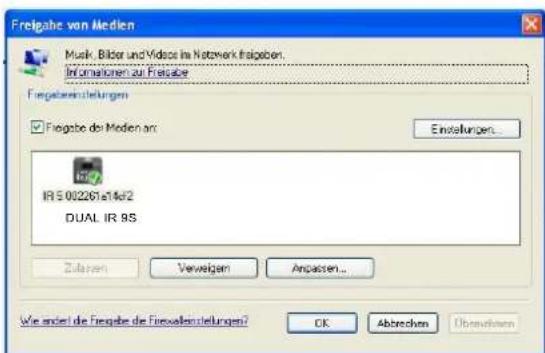 DUAL IR 9 S - Utilisation du Media Player en tant que serveur UPnP - 2