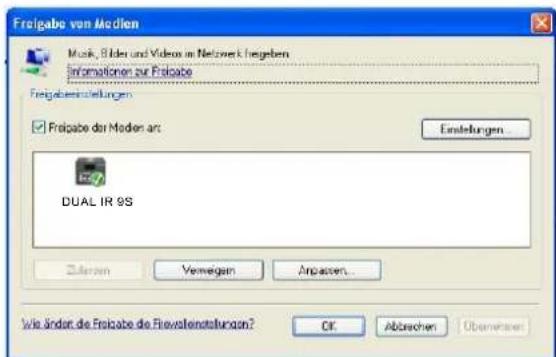 DUAL IR 9 S - Utilisation du Media Player en tant que serveur UPnP - 4