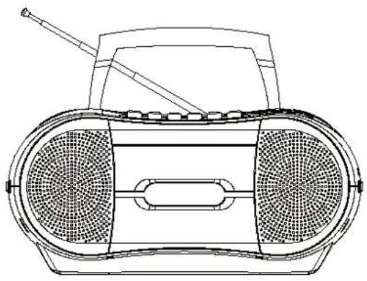 DUAL P 44 - Tragbarer Radio-Kassettenrekorder mit CD-Spieler - 1