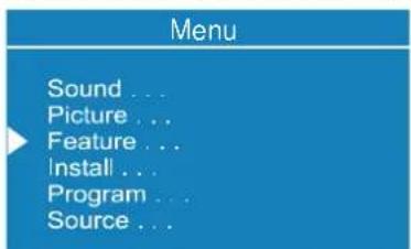 DUAL DTFT 27-2 N - Feature Menu - 1
