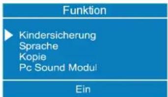 DUAL DTFT 27-2 N - Das Funktionsmenü: - 1