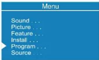 DUAL DTFT 27-2 N - Programme Menu - 1
