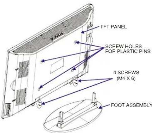 DUAL DTFT 27-2 N - Installation Of The TFT TV To The Wall - 1
