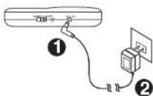 DUAL DCD 101-2 - Betrieb mit einem Netzgerät (AC/DC-Adapter, mitgeliefert) - 1