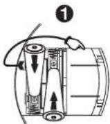 DUAL DCD 101-2 - Gebruik met normale batterijen - 1