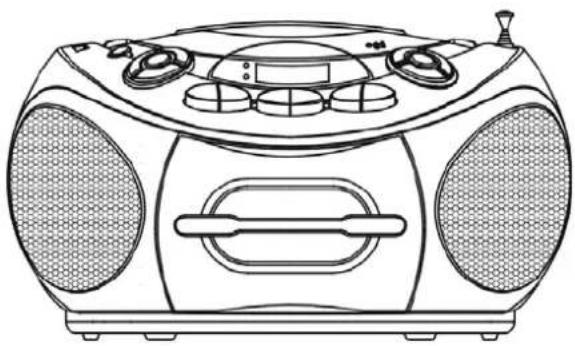DUAL P 45-1 - Tragbarer Radio-Kassetterekorder mit MP3-CD-Spieler - 1