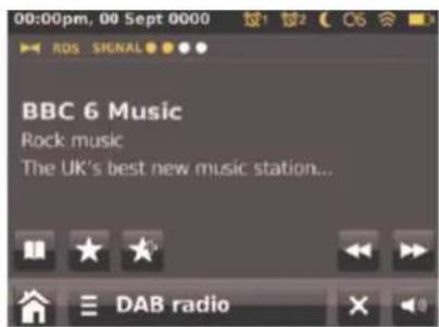 DUAL Radiostation iR 20 - Info zu den Screens (Abspiel-, Wiedergabebildschirm) - 1