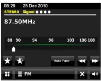 DUAL Radiostation iR 20 - → Commutare sulla fonte Radio FM. - 1