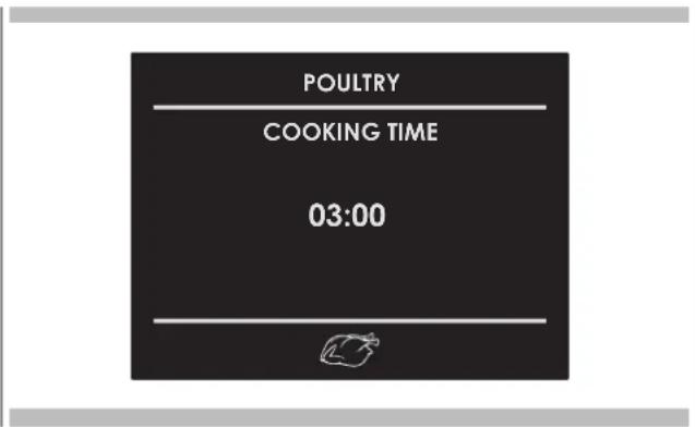 POULTRY COOKING TIME 03:00