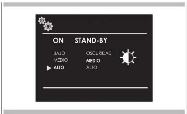 ON STAND-BY BAJO OSCURIDAD MEDIO MEDIO ALTO ALTO