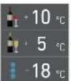 Fulgor Milano F7IBW24O1-L - Cómo ajustar la temperatura de los compartimentos. - 1