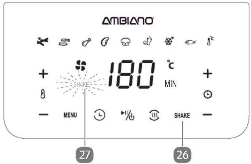 Ambiano GT-AF-10 - Funzione SHAKE - 2