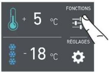 + 5 °C - 18 °C FONCTIONS RÉGLAGES